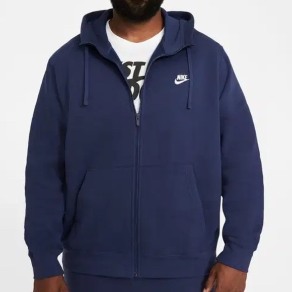 Nike Other - NIKE Blue Zip-Up Hoodie with pockets